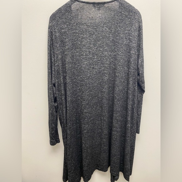 Women's Gray Open Front Cardigan - Picture 5 of 6